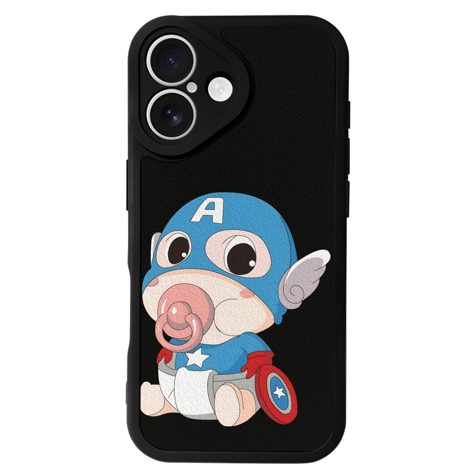 （画像用） アベンジャーズ The Avengers 【iPhone 16シリーズ対応】シリコンスマホケース（レザー調） 材質：シリコン